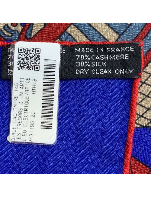 Châle HERMES "Les trésors d'un artis"