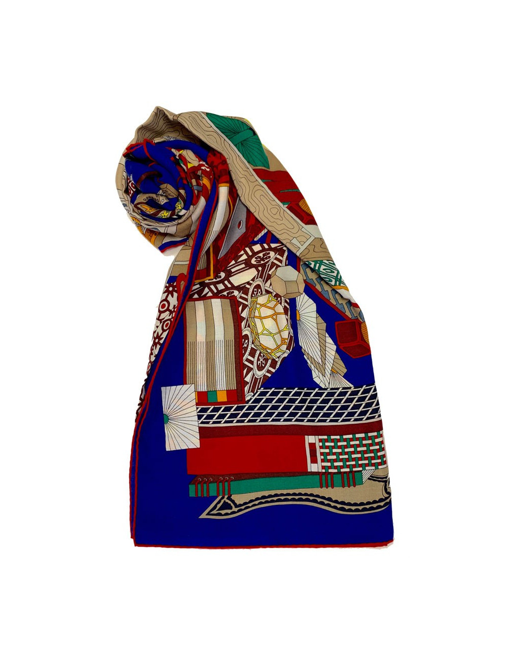 Châle HERMES "Les trésors d'un artis"