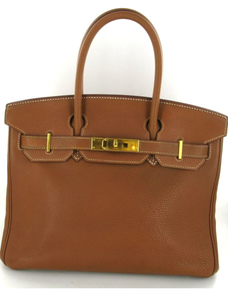 Sac HERMES BIRKIN TOGO GOLD T 35 