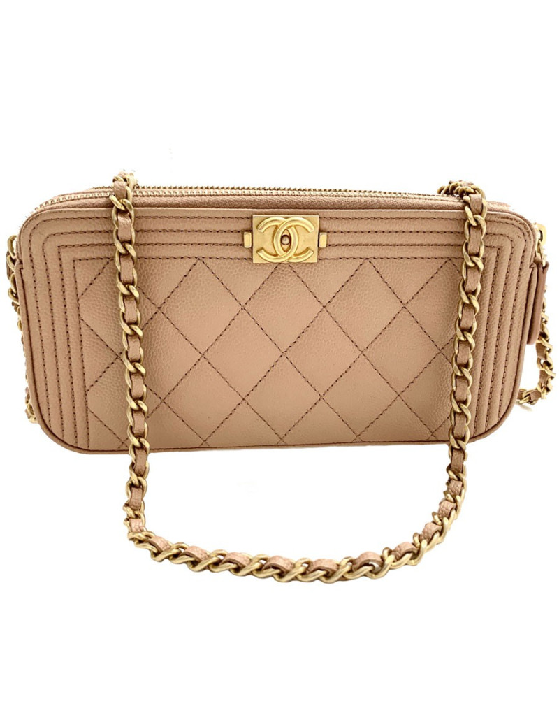 Sac CHANEL bandoulière BOY beige