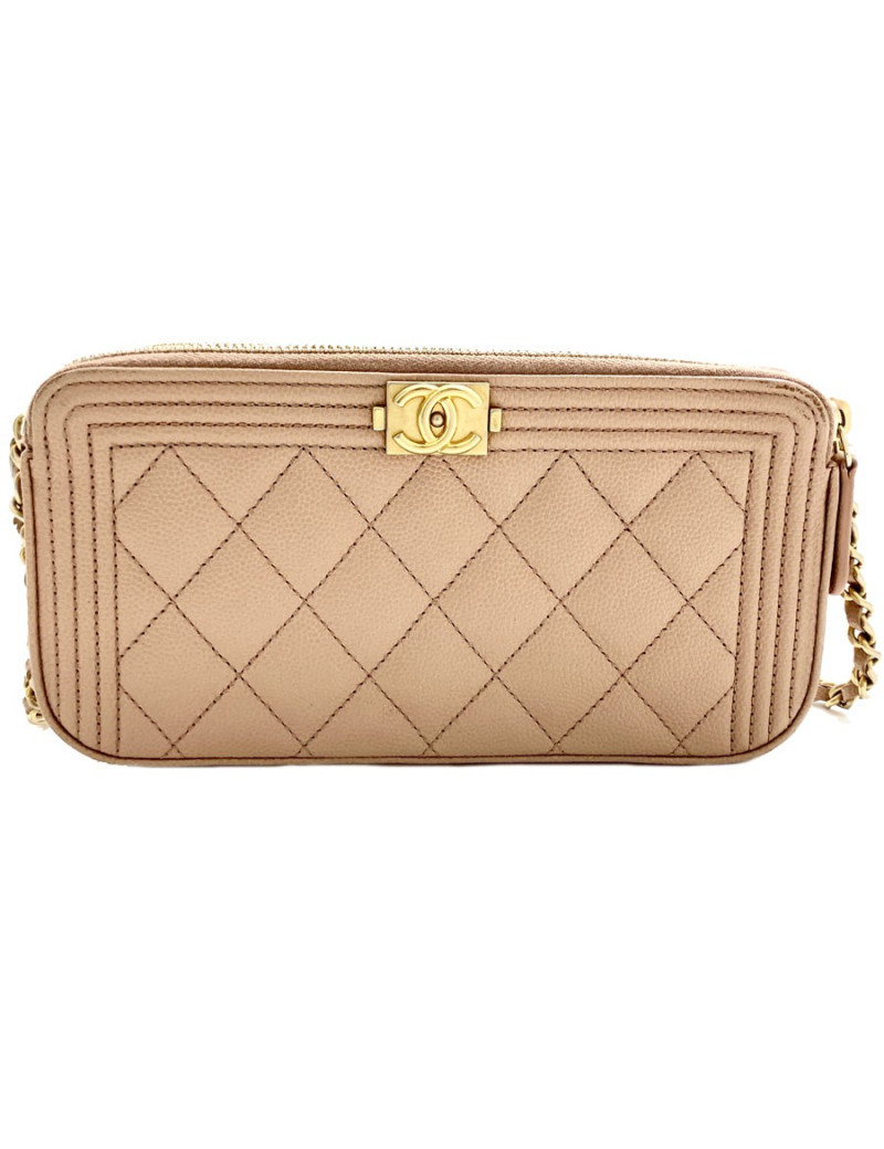 Sac CHANEL bandoulière BOY beige