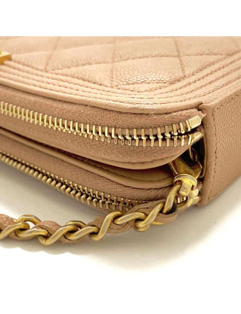 Sac CHANEL bandoulière BOY beige