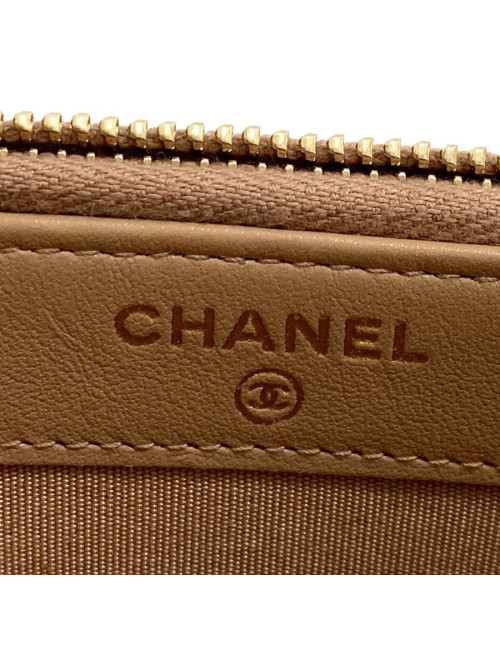 Mini Boy CHANEL bandoulière en cuir grainé rose