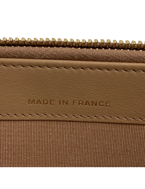 Mini Boy CHANEL bandoulière en cuir grainé rose