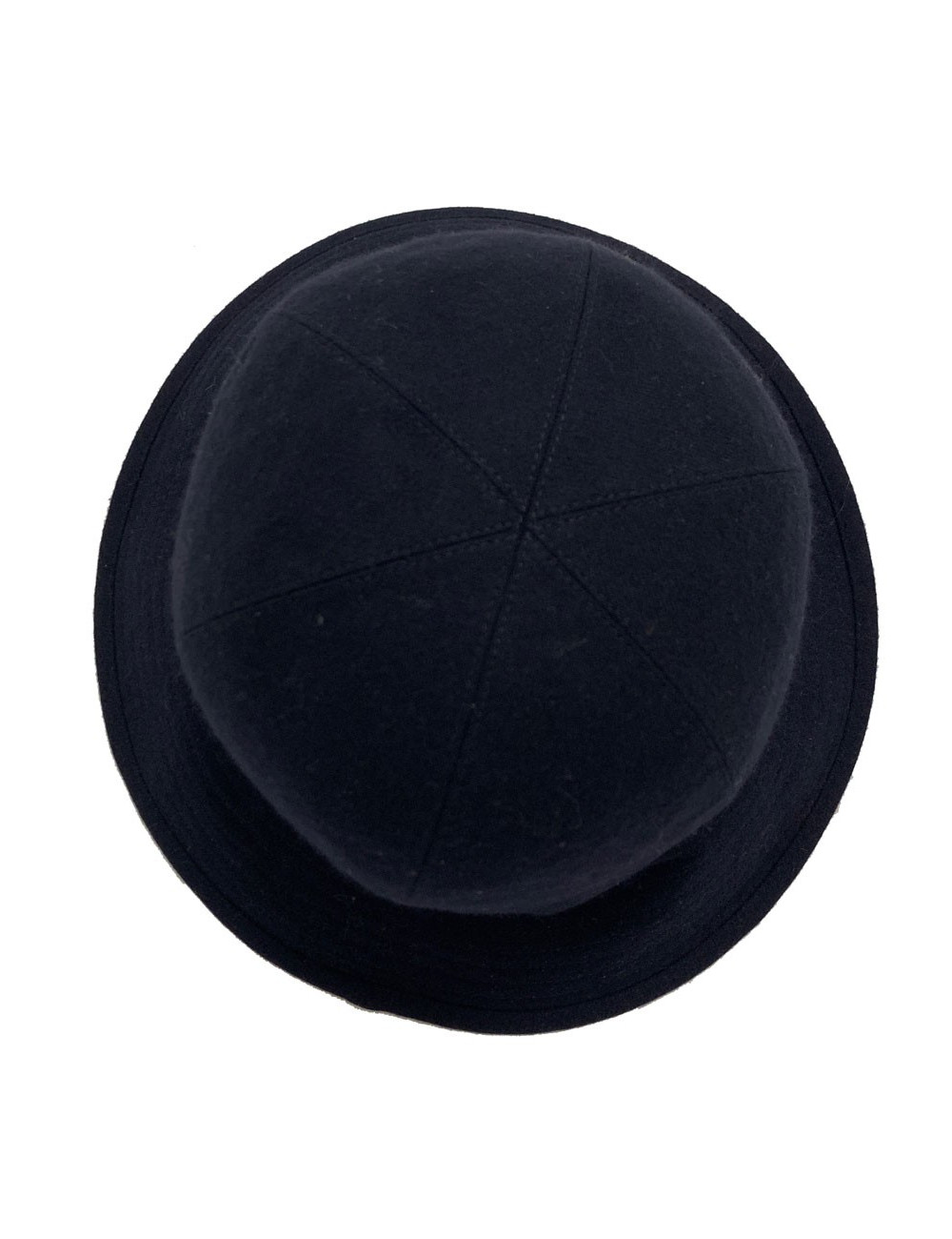 HERMES navy blue cashmere hat