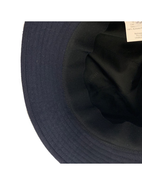 HERMES navy blue cashmere hat