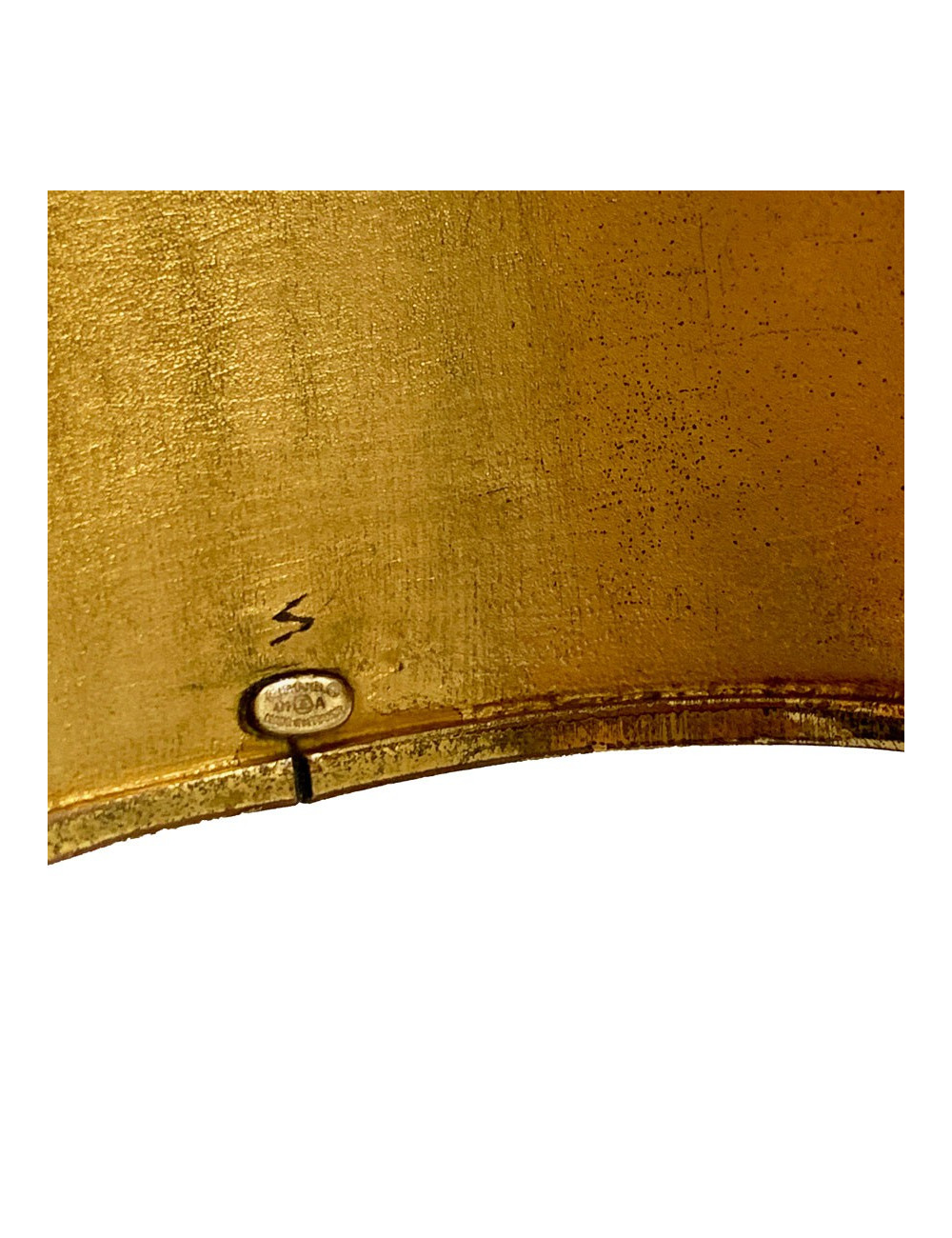 Manchette Coco CHANEL vintage métal doré