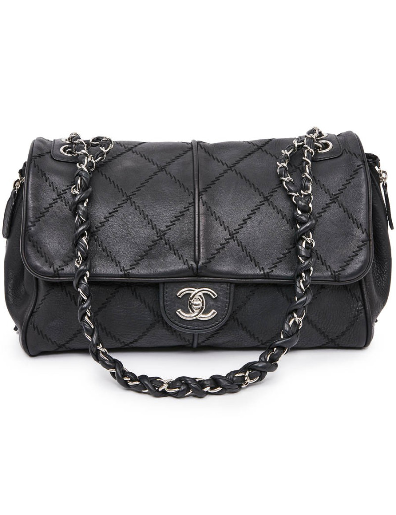 Sac CHANEL cuir taurillon noir