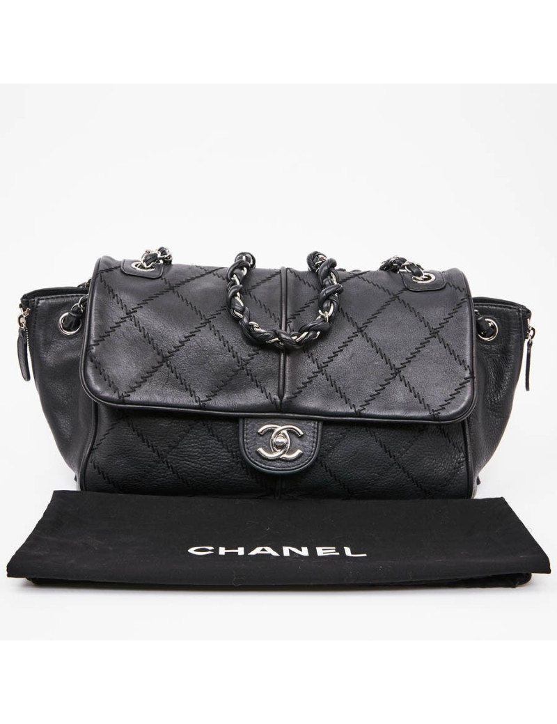 Sac CHANEL cuir taurillon noir