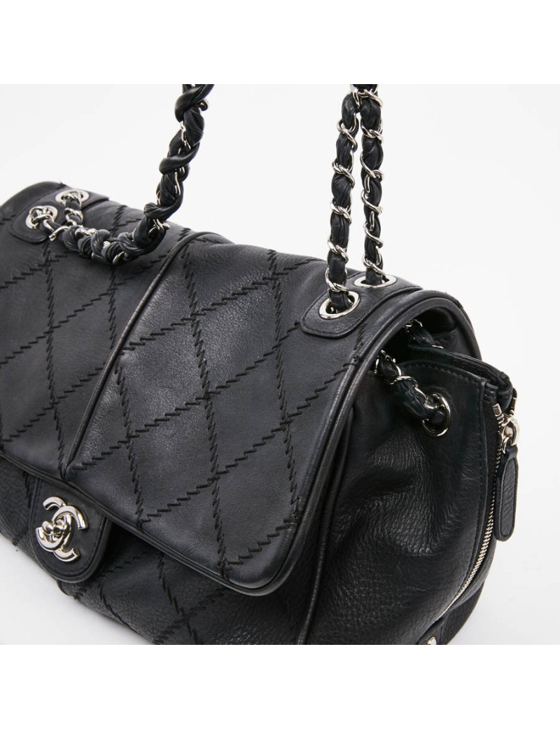 Sac CHANEL cuir taurillon noir