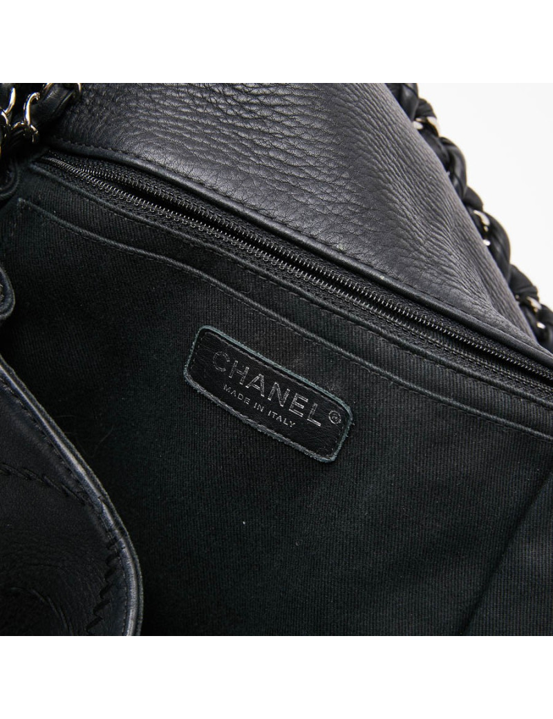 Sac CHANEL cuir taurillon noir