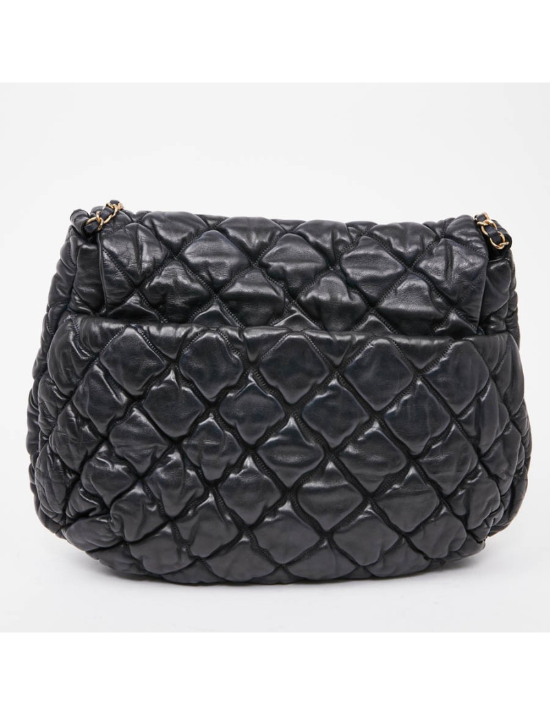 Sac CHANEL cuir bleu nuit