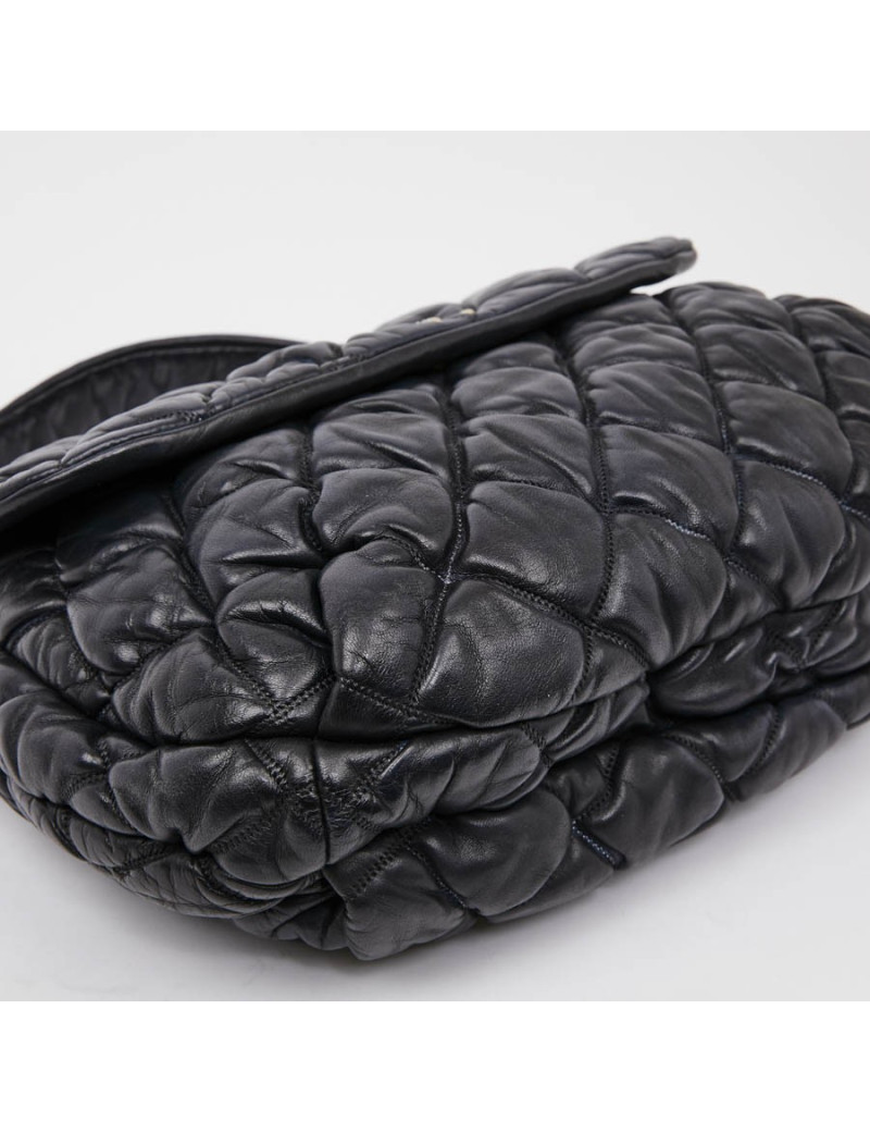 Sac CHANEL cuir bleu nuit