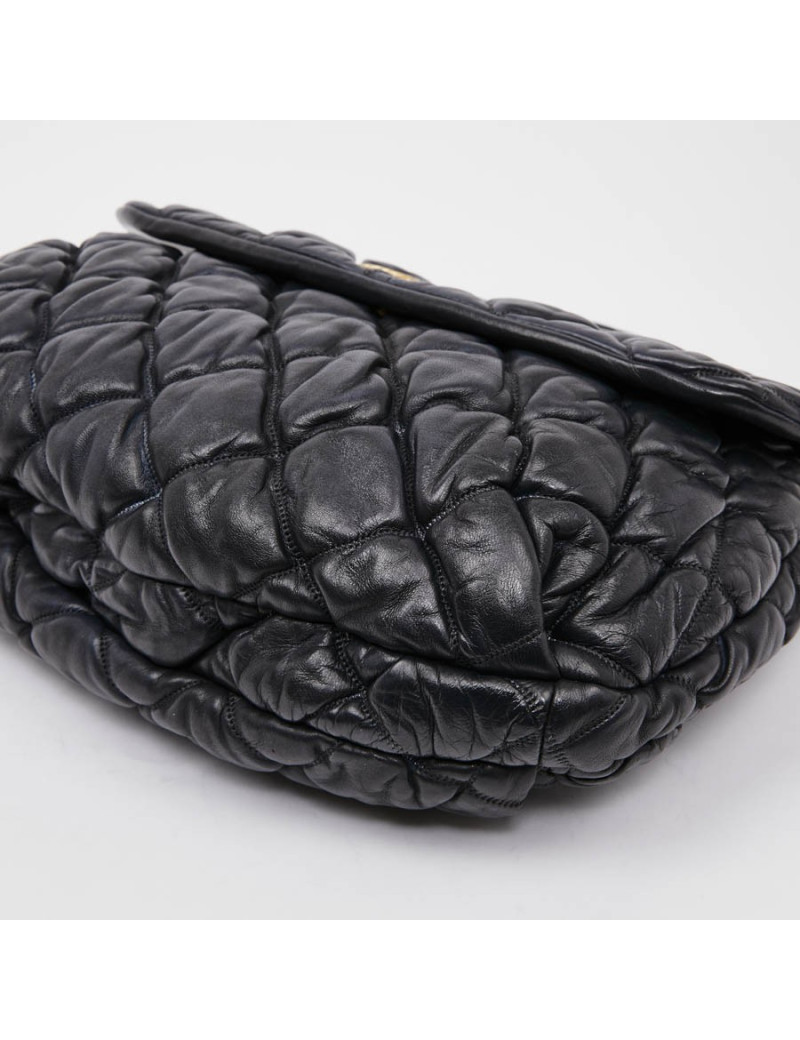 Sac CHANEL cuir bleu nuit