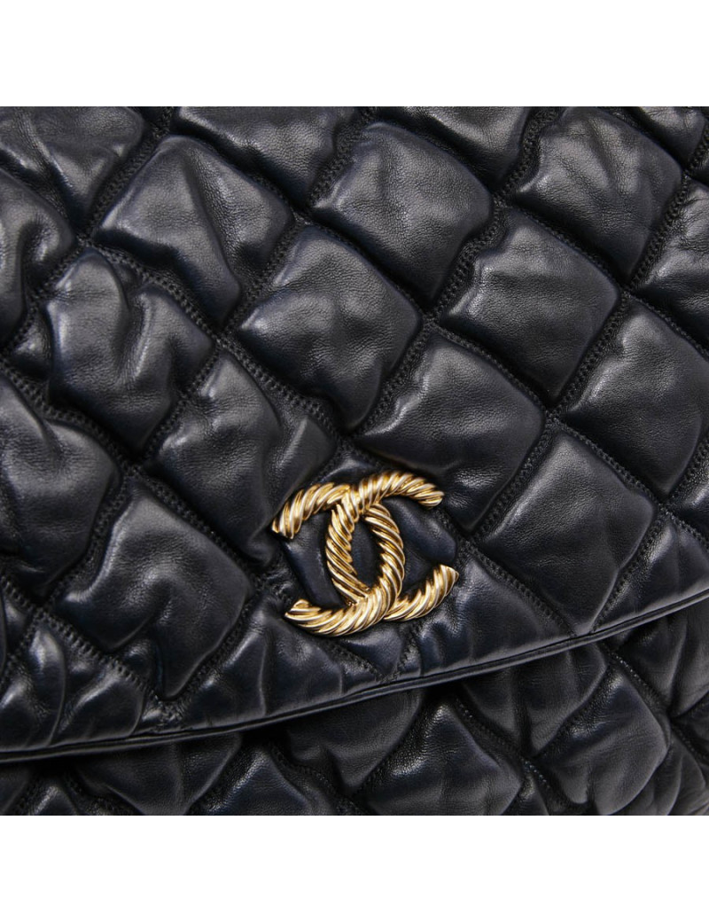 Sac CHANEL cuir bleu nuit