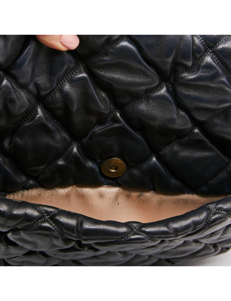 Sac CHANEL cuir bleu nuit