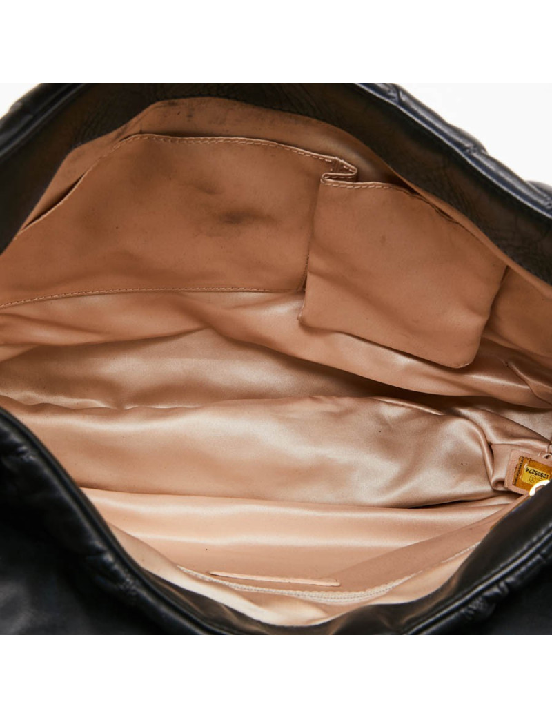 Sac CHANEL cuir bleu nuit