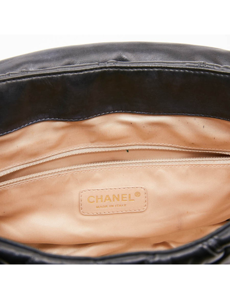 Sac CHANEL cuir bleu nuit