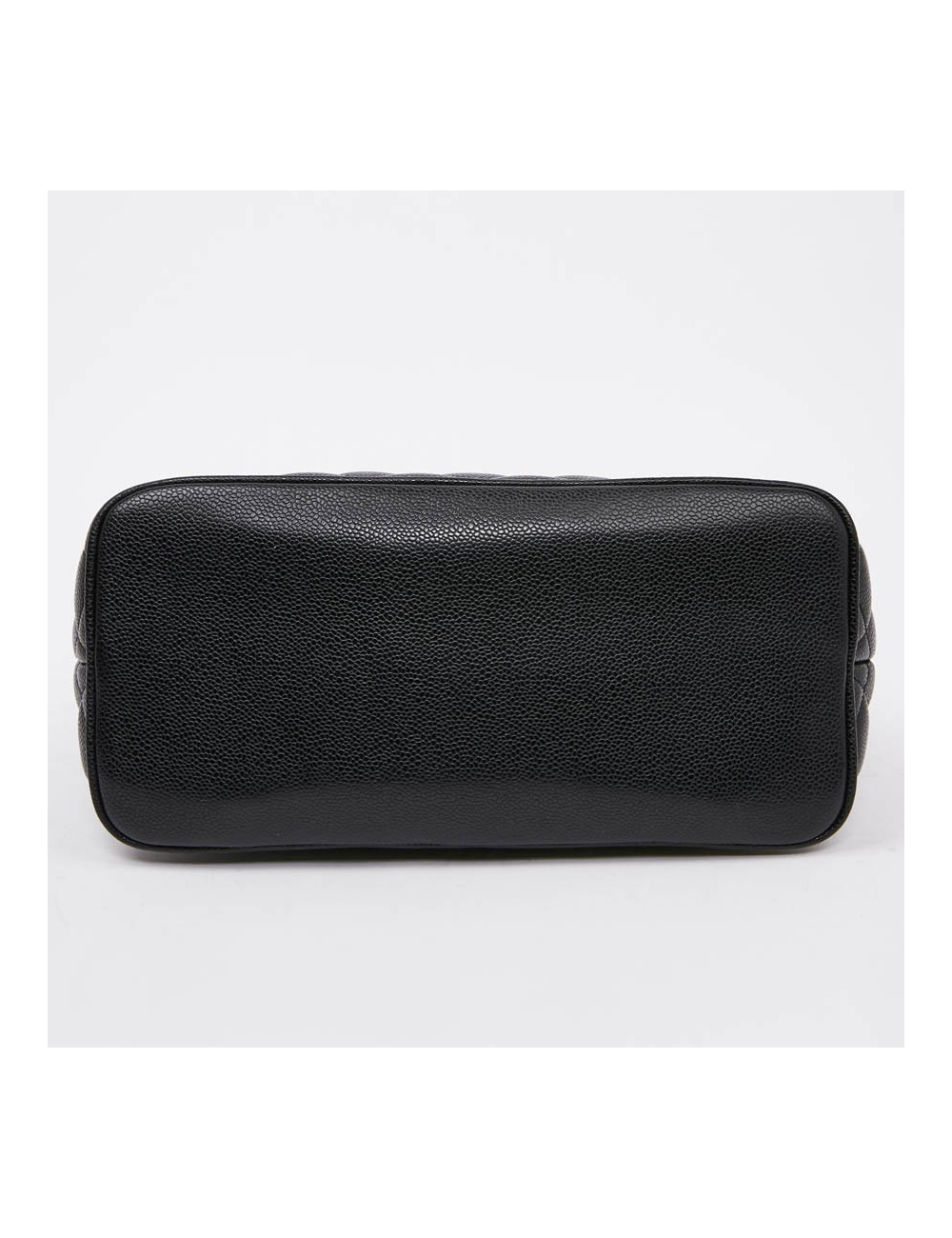 Sac cabas CHANEL cuir caviar noir