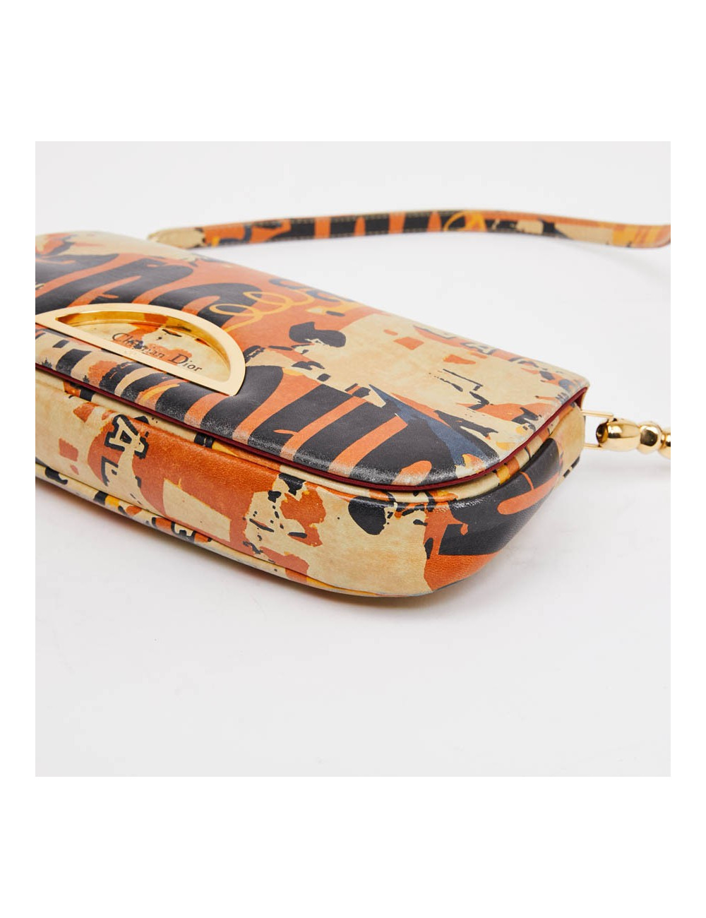 Sac baguette DIOR  Malice cuir Graffitis 