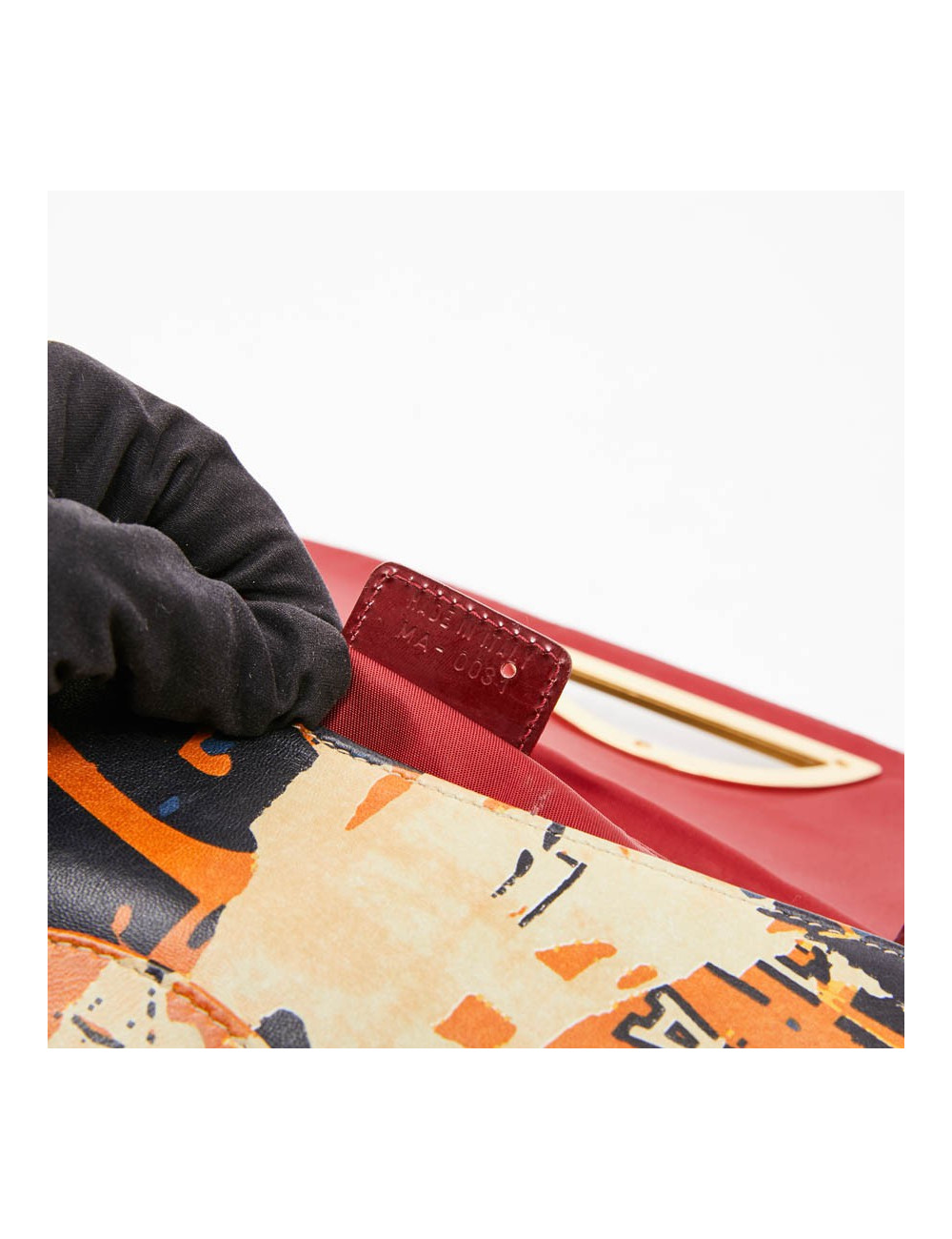 Sac baguette DIOR  Malice cuir Graffitis 