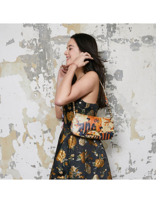 Sac baguette DIOR  Malice cuir Graffitis 
