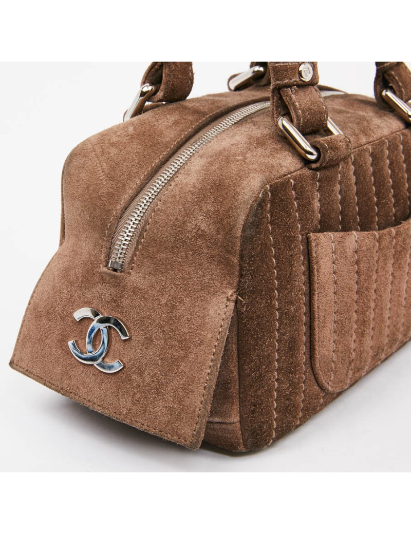 Sac CHANEL daim taupe