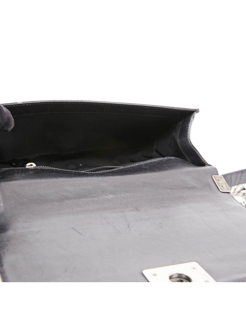 Sac CHANEL Boy cuir noir