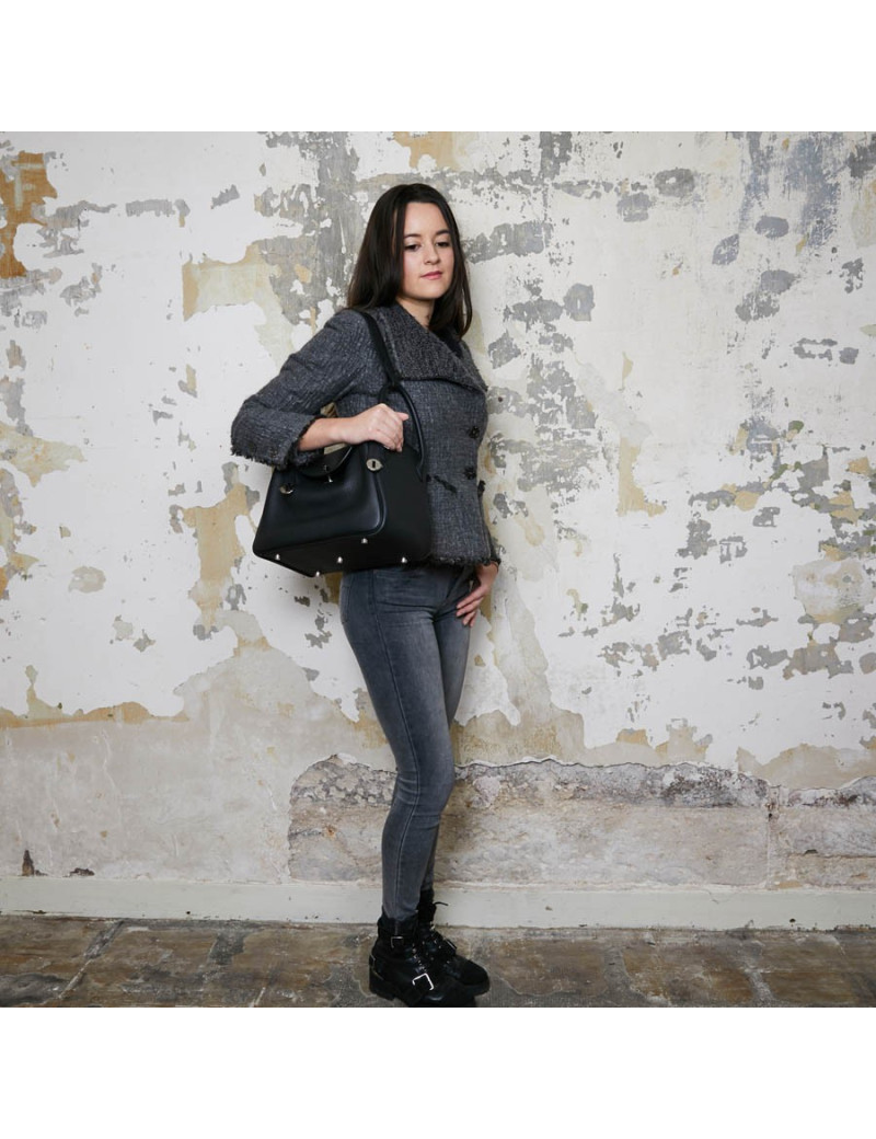 Sac HERMES Lindy 30 en cuir taurillon Clemence