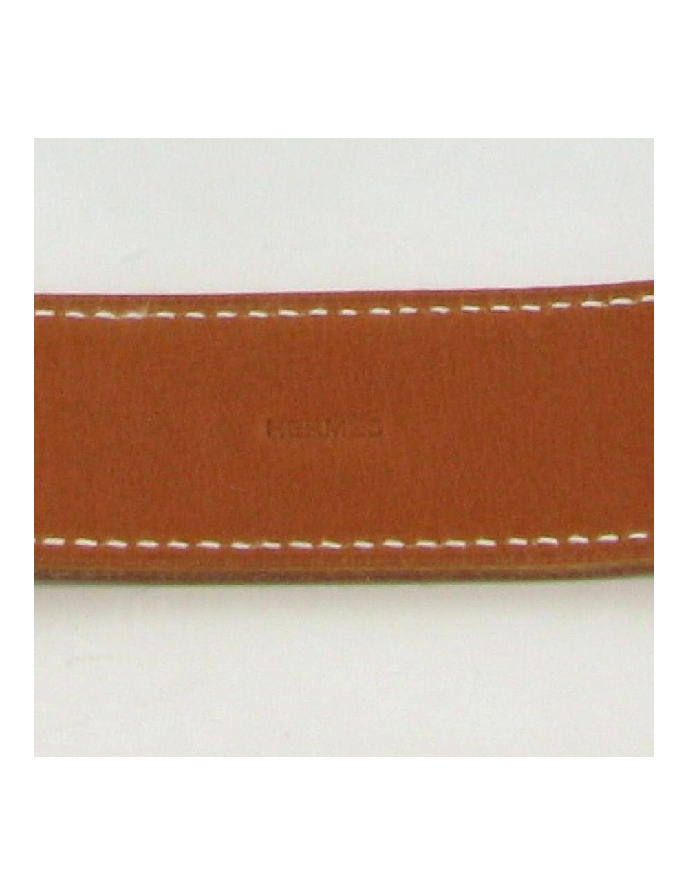 Bracelet HERMES boucle sellier argent 