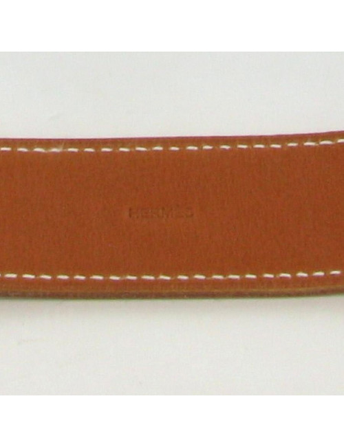 Bracelet HERMES boucle sellier argent 