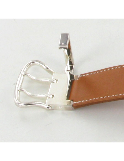 Bracelet HERMES boucle sellier argent 