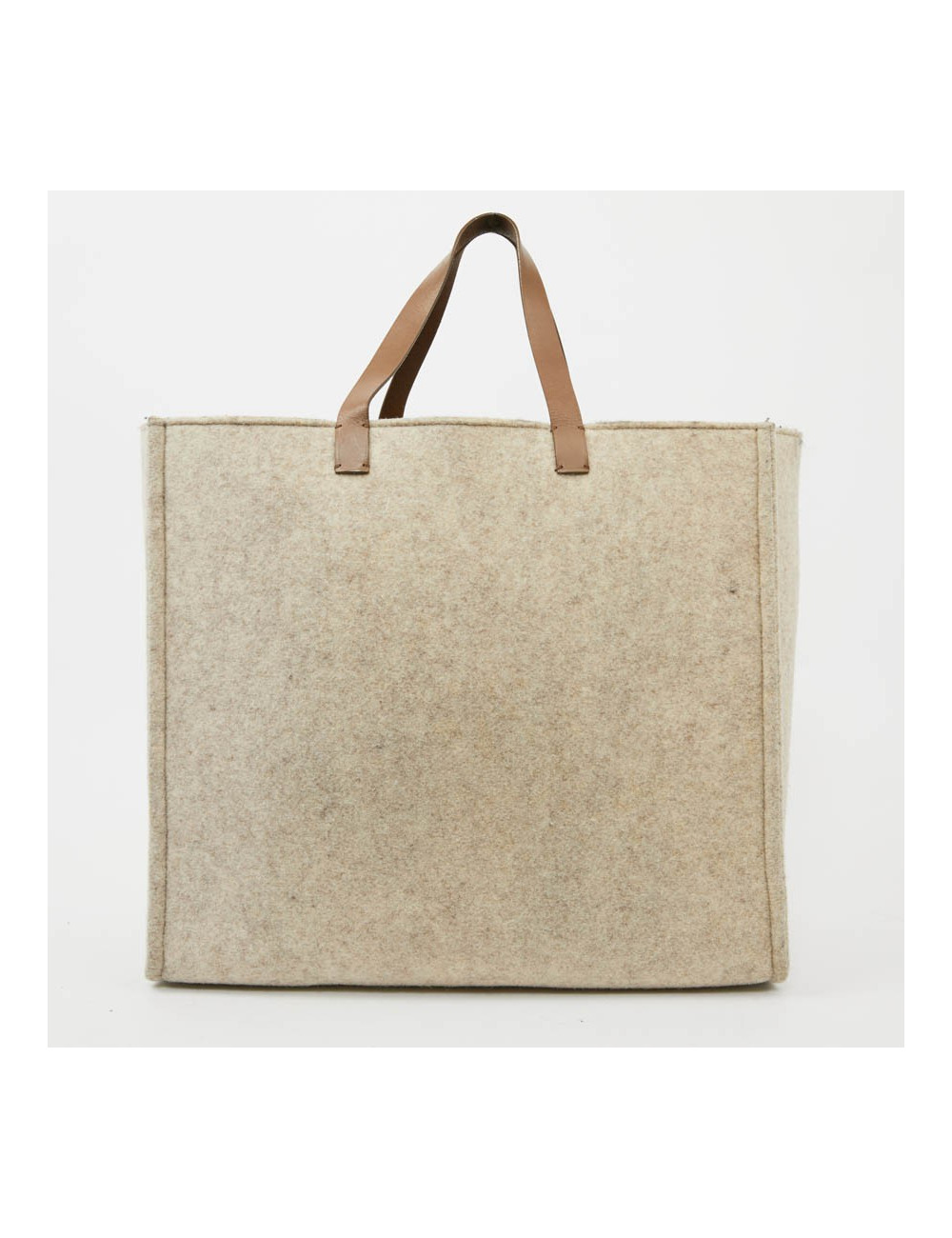 FENDI grey wool tote bag