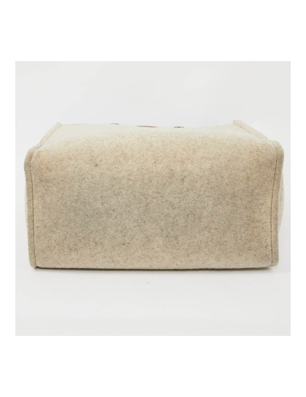 FENDI grey wool tote bag