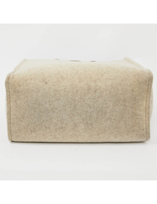 FENDI grey wool tote bag