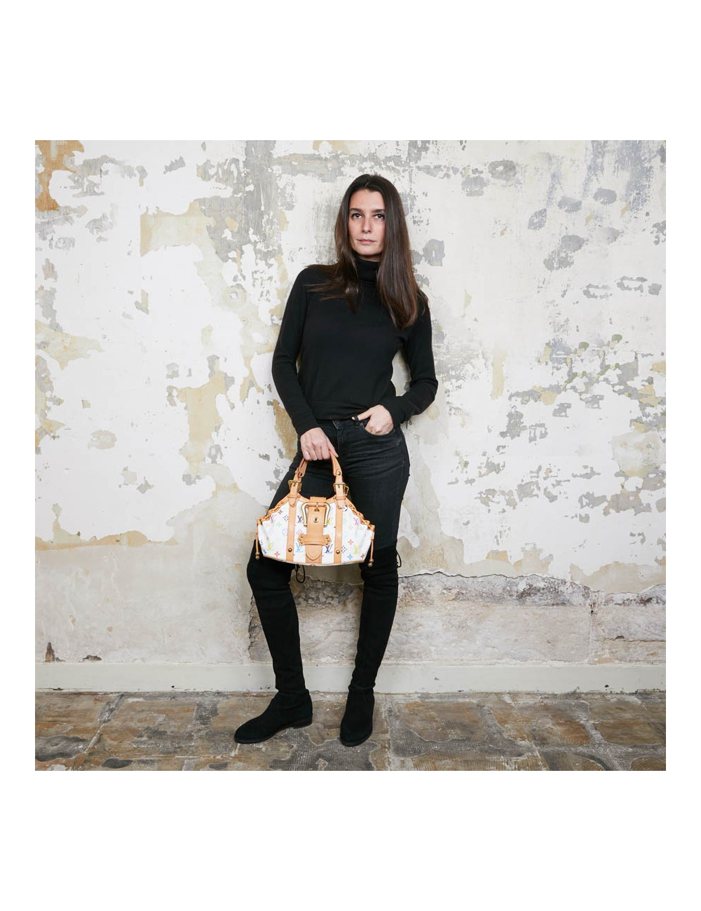 Sac Théda LOUIS VUITTON GM Monogram Takashi Murakami