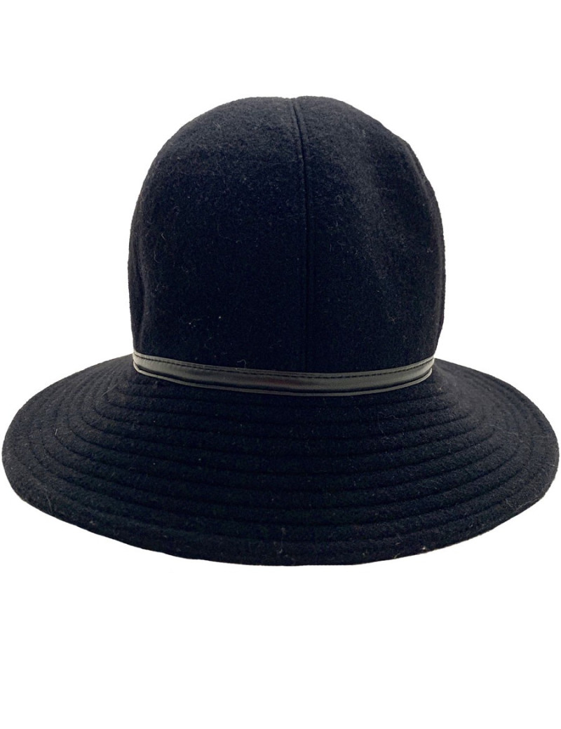 Chapeau HERMES cachemire noir T56