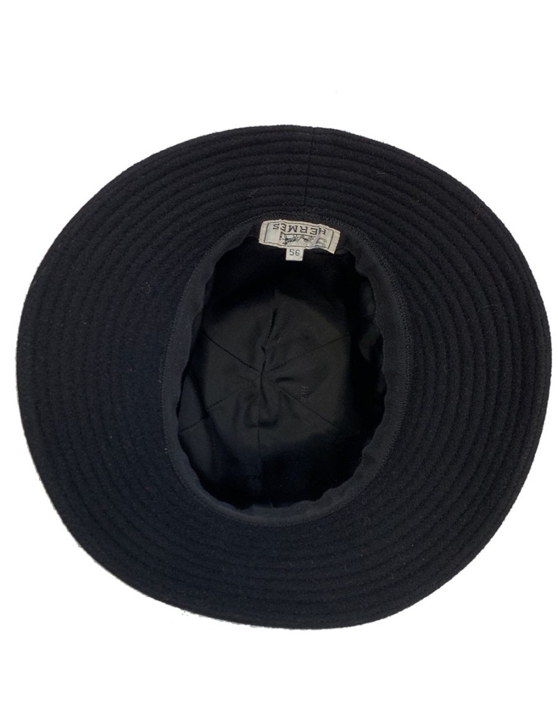 Chapeau HERMES cachemire noir T56