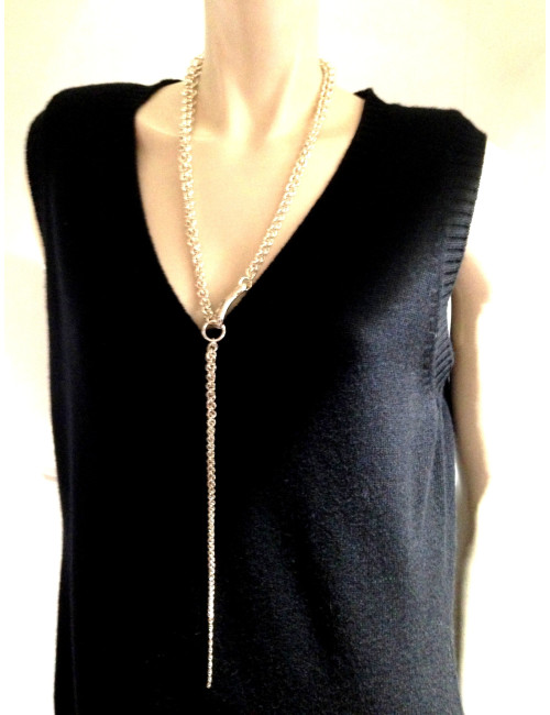 Sautoir HERMES Atalante argent 