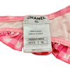 Maillot de bain CHANEL bikini vichy rose et blanc