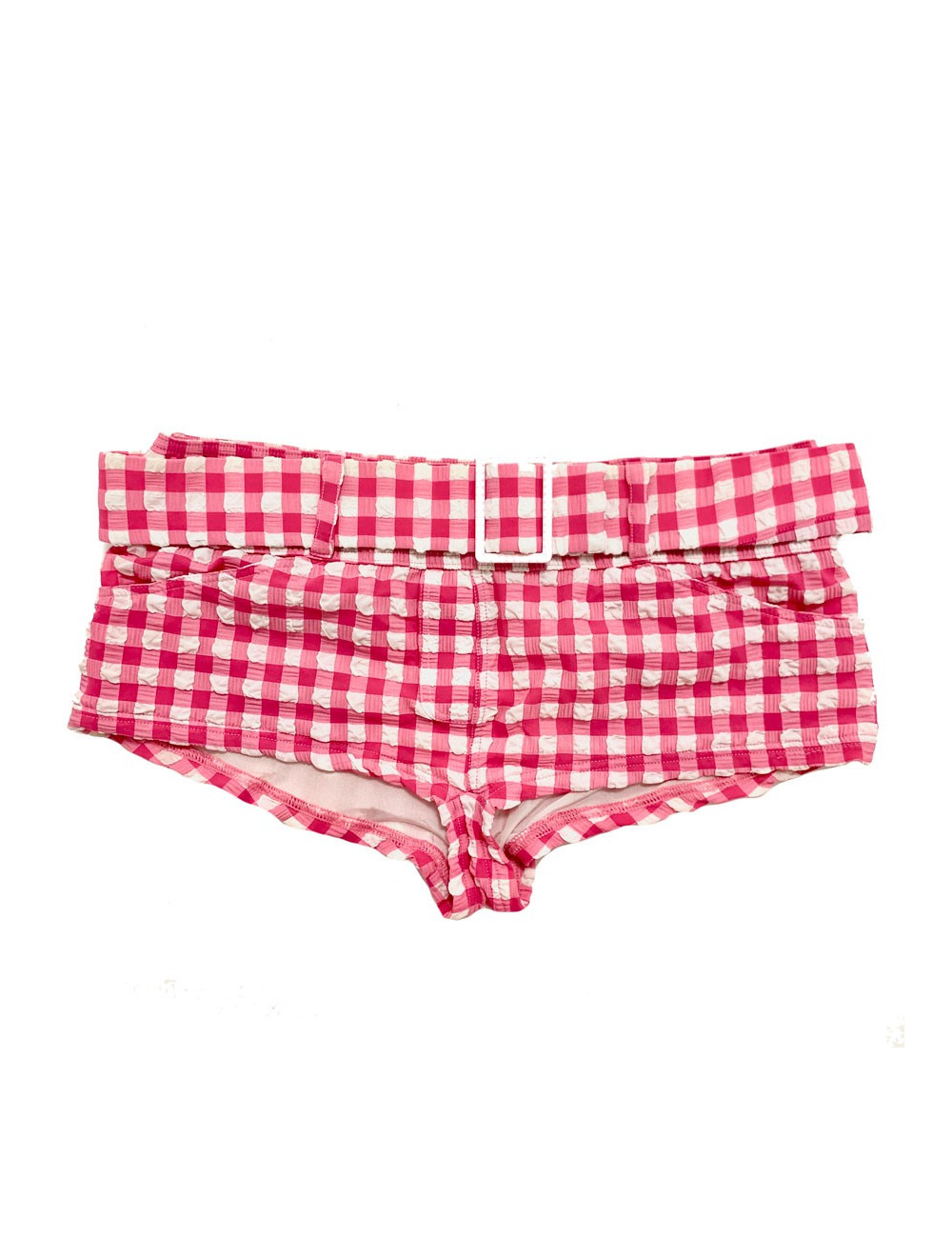 Maillot de bain CHANEL bikini vichy rose et blanc