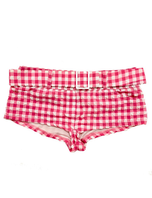 Maillot de bain CHANEL vichy rose et blanc