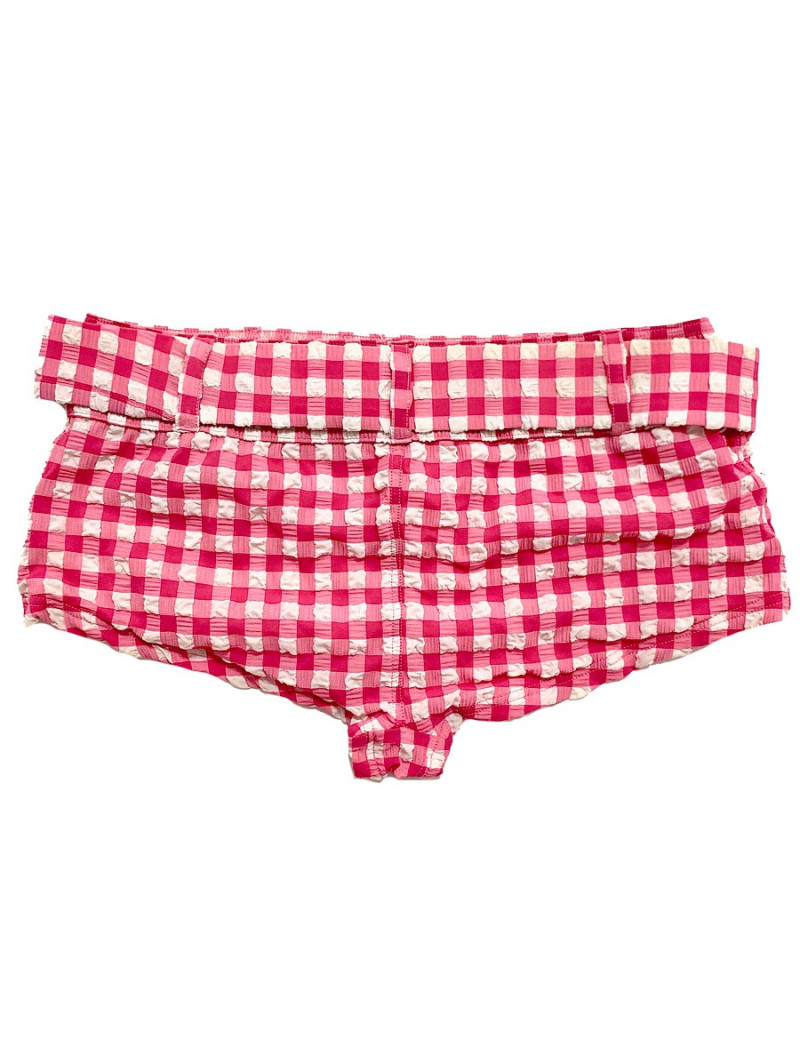 Maillot de bain CHANEL bikini vichy rose et blanc