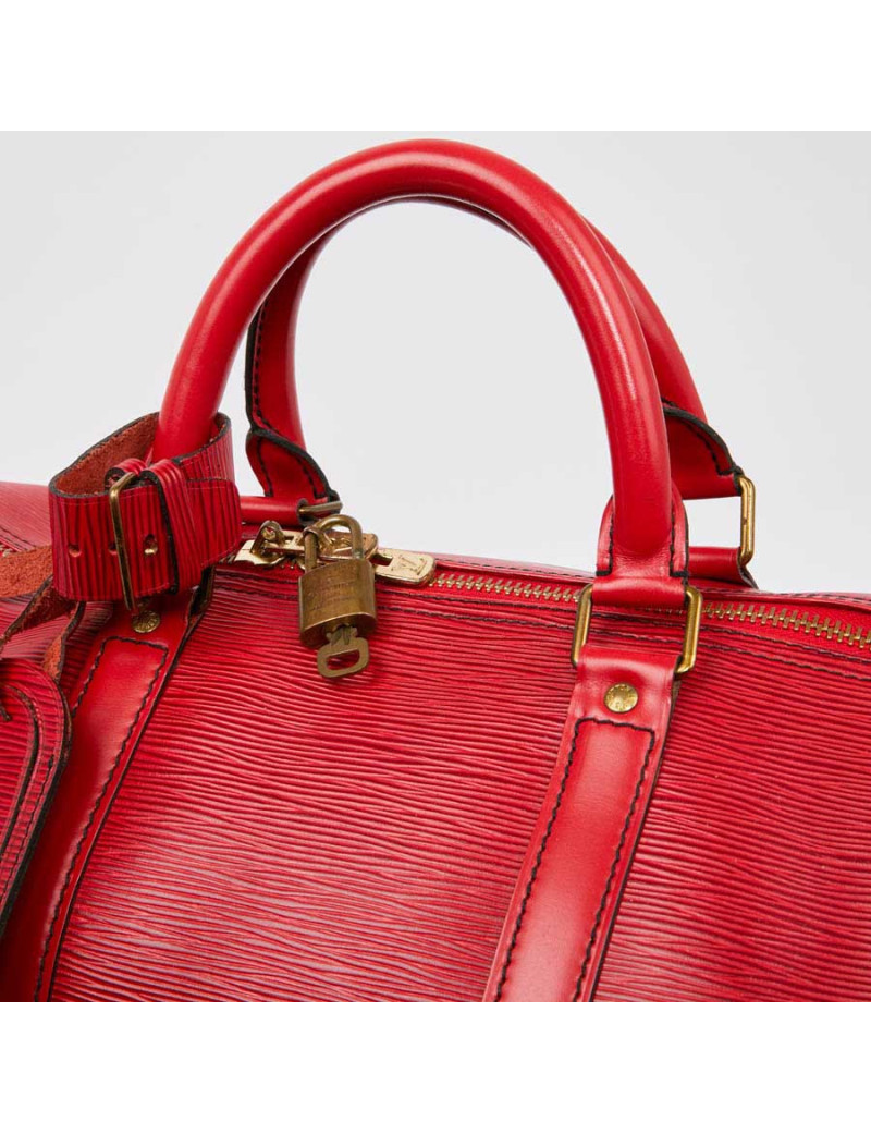 Keepall VUITTON Epi rouge