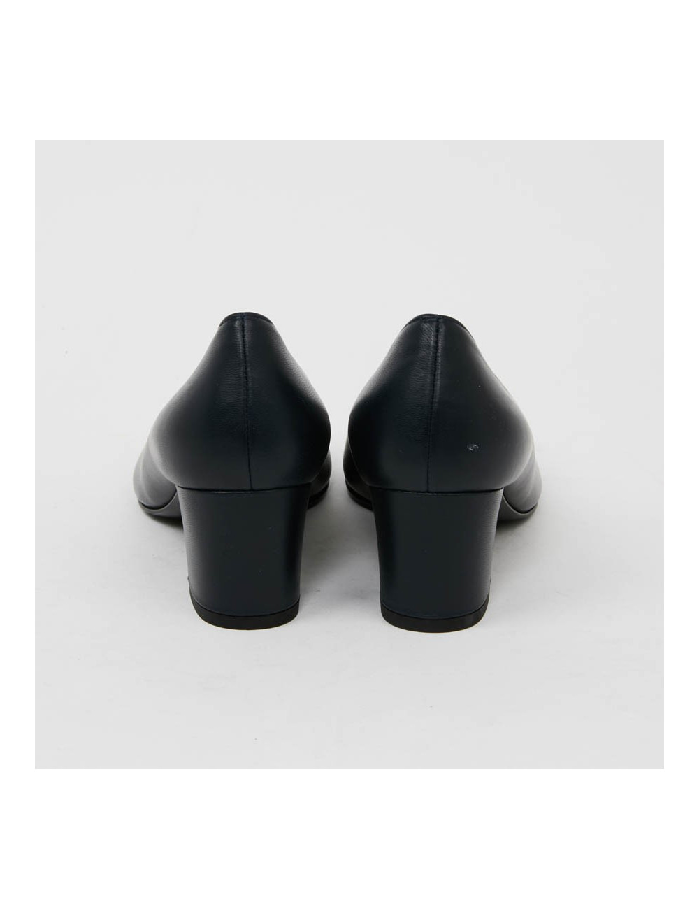 Escarpins T35 CHANEL cuir bleu