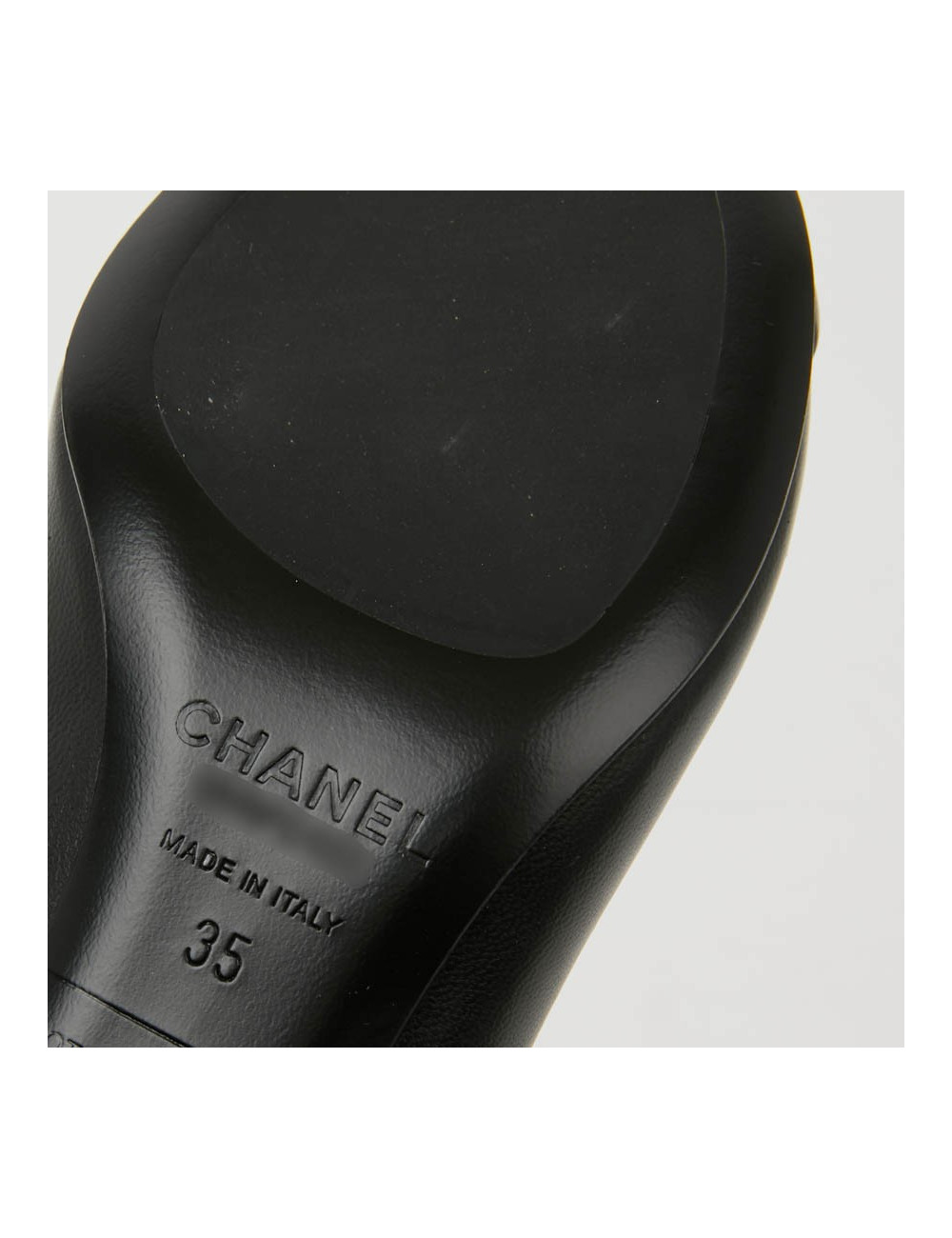 Escarpins T35 CHANEL cuir bleu