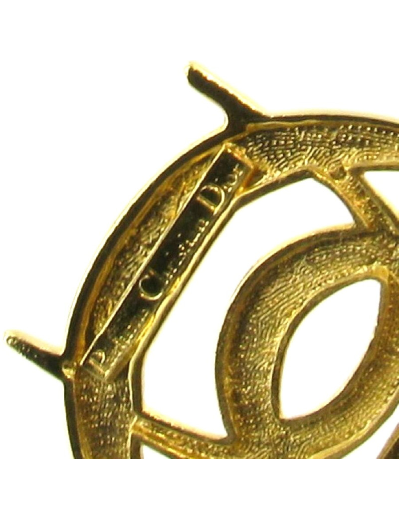 Broche DIOR vintage métal doré 