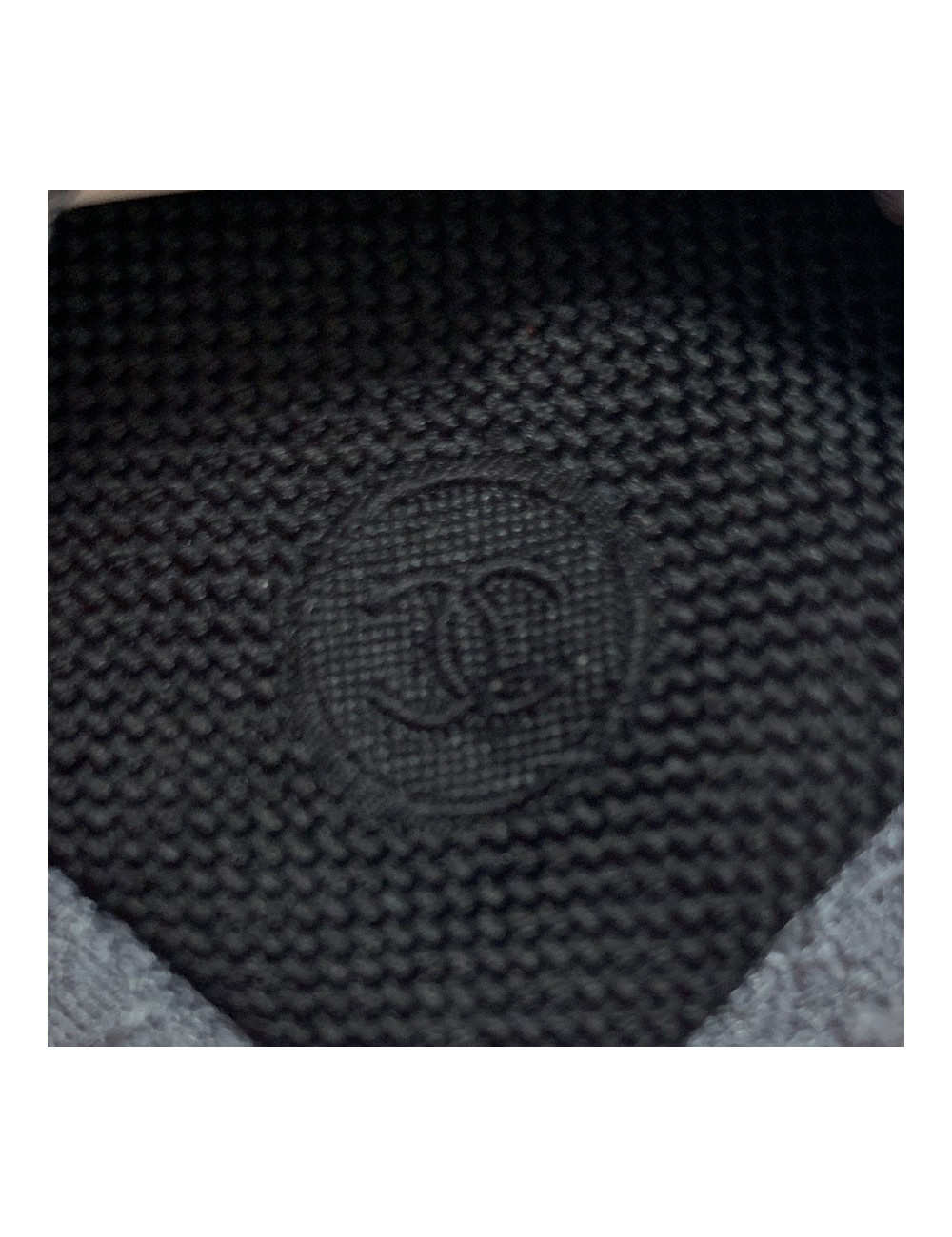 Cravate CHANEL Couture grise en soie