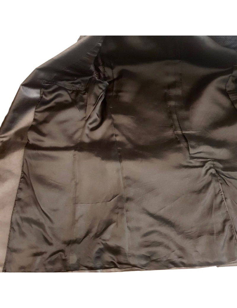 DIOR blazer in black coated cotton canvas size 48IT 44FR