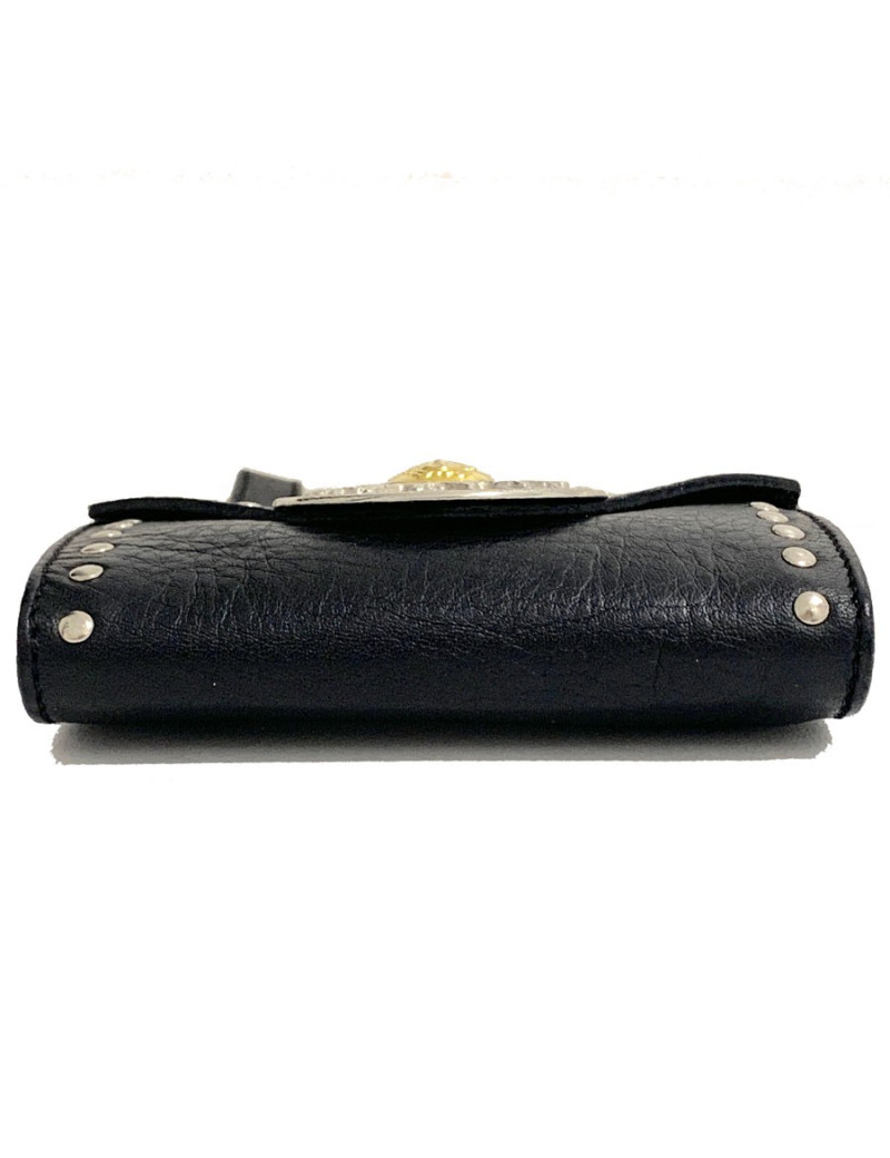 Sac de ceinture VERSACE en cuir noir